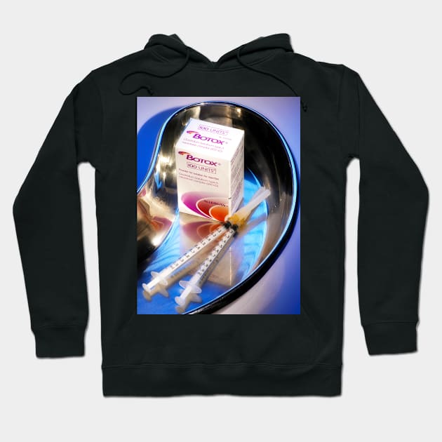 Botox cosmetic drug (M625/1369) Hoodie by SciencePhoto